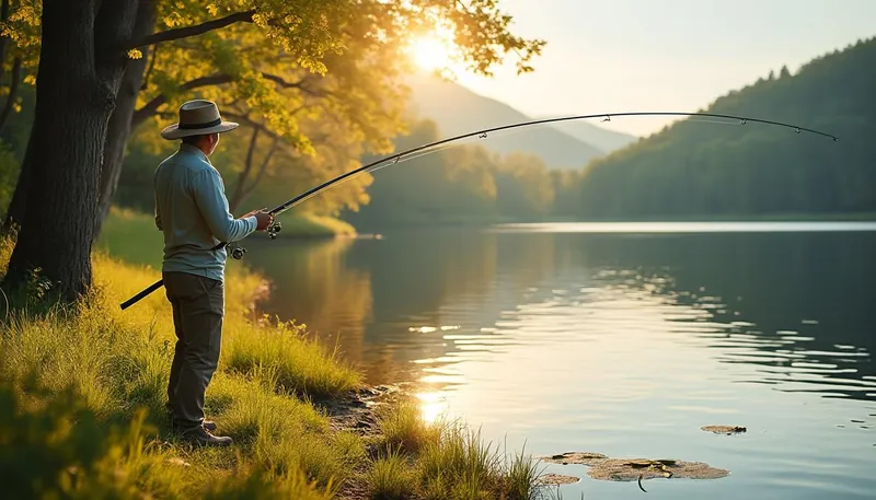 How do you properly cast a fishing rod?