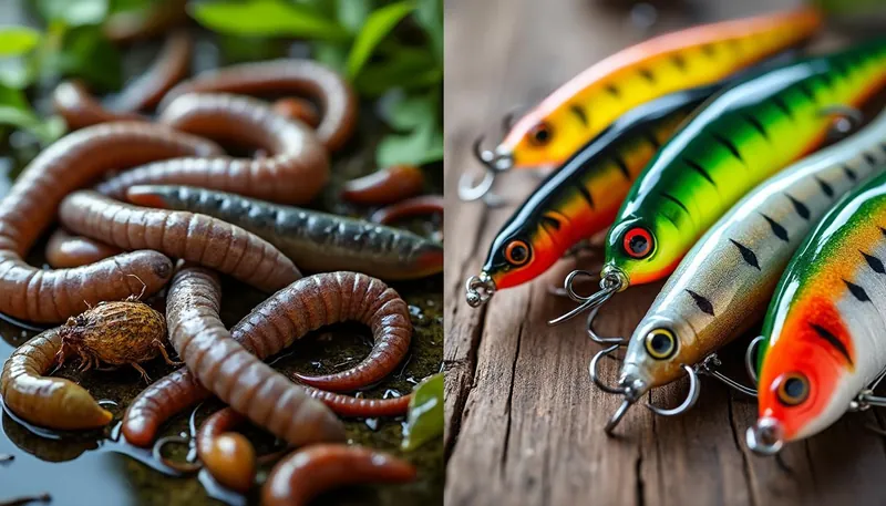 What’s the difference between live bait and artificial lures?